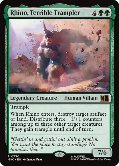 恐怖の蹂躙者、ライノ/Rhino, Terrible Trampler [MSC][FOIL]