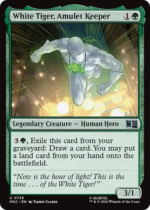 アミュレットの保持者、ホワイトタイガー/White Tiger, Amulet Keeper [MSC][FOIL]