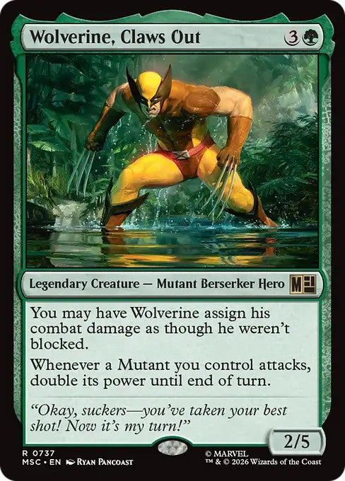 飛び出す爪、ウルヴァリン/Wolverine, Claws Out [MSC][FOIL]
