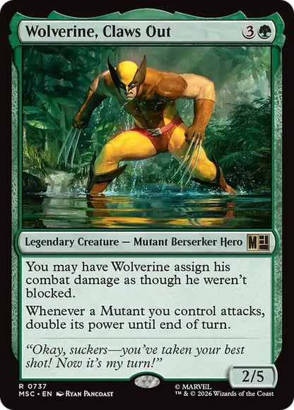 飛び出す爪、ウルヴァリン/Wolverine, Claws Out [MSC][FOIL]