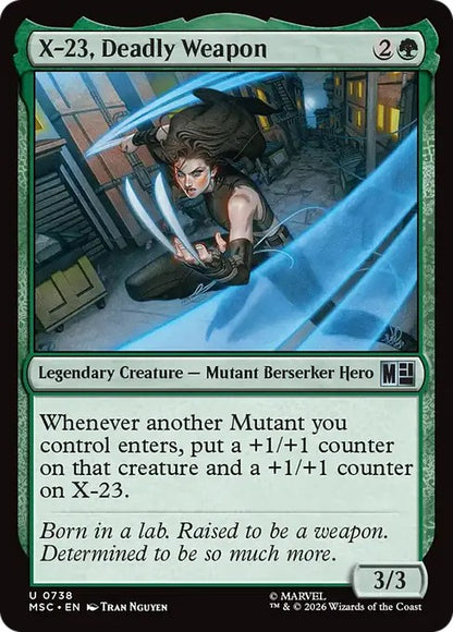 生体兵器、X-23/X-23, Deadly Weapon [MSC][FOIL]
