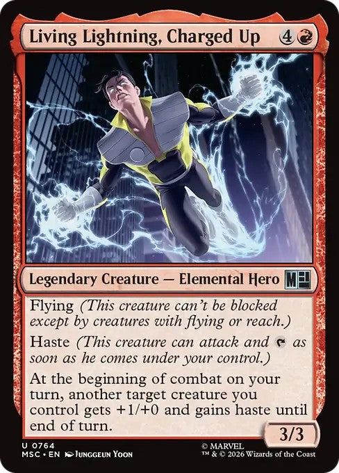 充電完了、リビング・ライトニング/Living Lightning, Charged Up [MSC][FOIL]