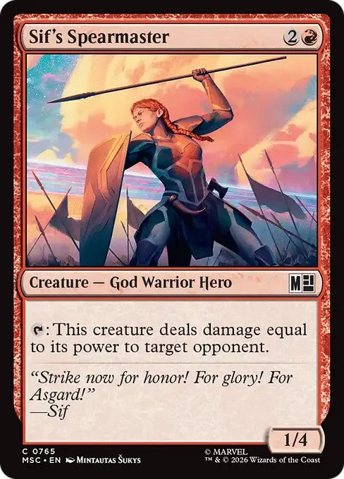 シフの槍の達人/Sif's Spearmaster [MSC][FOIL]