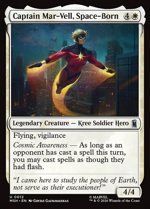 宇宙に生まれし者、キャプテン・マーベル/Captain Mar-Vell, Space-Born [MSH][FOIL]