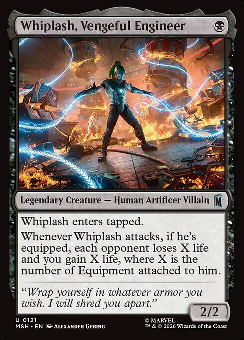 復讐に燃えるエンジニア、ウィップラッシュ/Whiplash, Vengeful Engineer [MSH][FOIL]