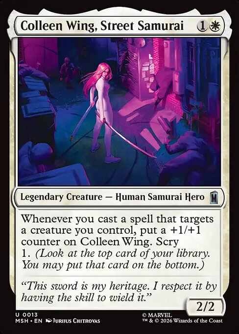 ストリートサムライ、コリーン・ウイング/Colleen Wing, Street Samurai [MSH][FOIL]