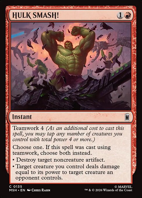 ハルクスマッシュ！/HULK SMASH! [MSH][FOIL]
