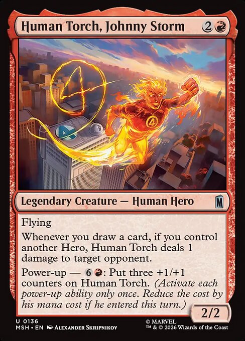 ヒューマン・トーチ、ジョニー・ストーム/Human Torch, Johnny Storm [MSH][FOIL]