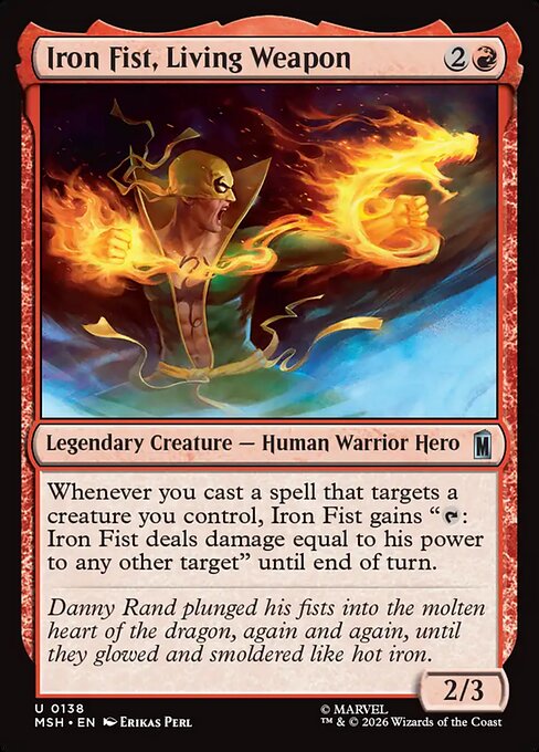 全身武器、アイアンフィスト/Iron Fist, Living Weapon [MSH][FOIL]