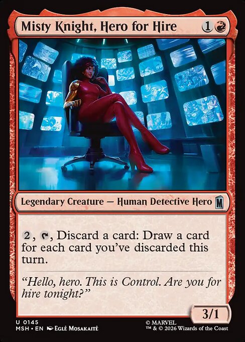 雇われヒーロー、ミスティ・ナイト/Misty Knight, Hero for Hire [MSH][FOIL]