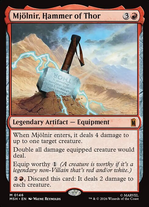 ソーのハンマー、ムジョルニア/Mjölnir, Hammer of Thor [MSH][FOIL]