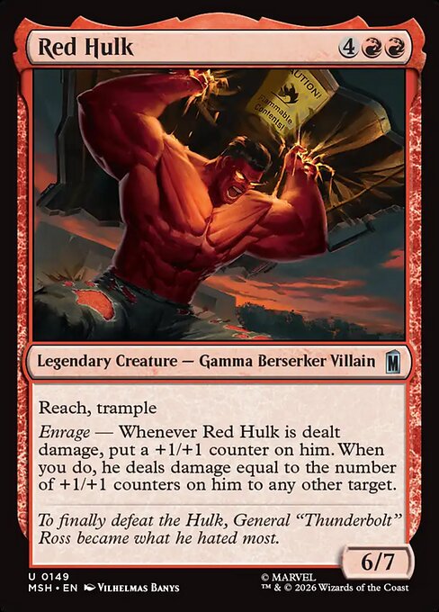 レッド・ハルク/Red Hulk [MSH][FOIL]