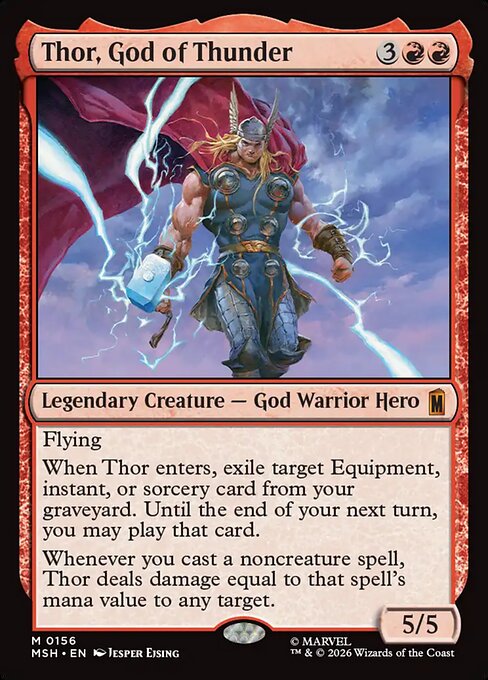 雷神、ソー/Thor, God of Thunder [MSH][FOIL]