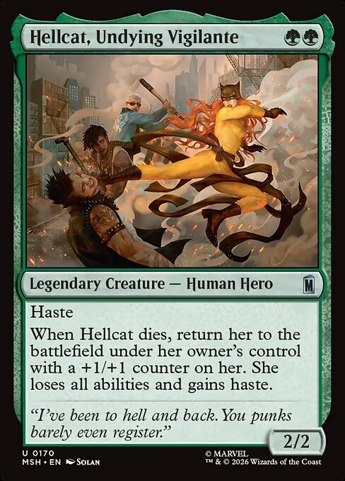 不死身のヴィジランテ、ヘルキャット/Hellcat, Undying Vigilante [MSH][FOIL]