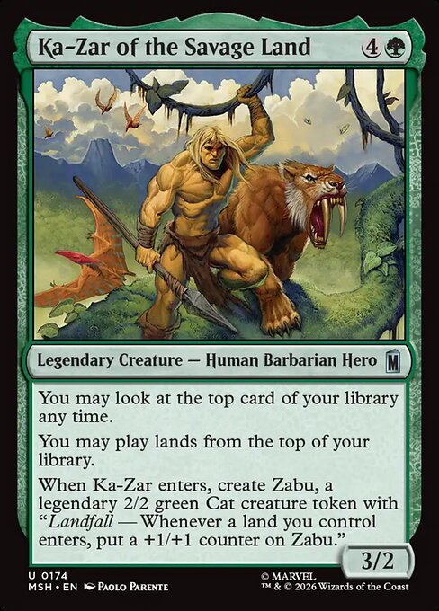 サヴェッジ・ランドのケイザー/Ka-Zar of the Savage Land [MSH][FOIL]