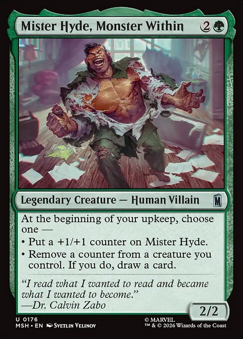 内に潜む怪物、ミスター・ハイド/Mister Hyde, Monster Within [MSH][FOIL]