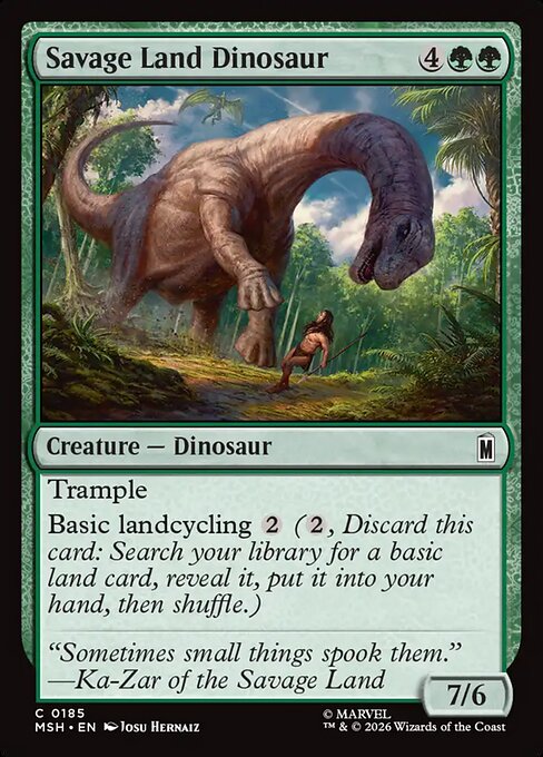 サヴェッジ・ランドの恐竜/Savage Land Dinosaur [MSH][FOIL]