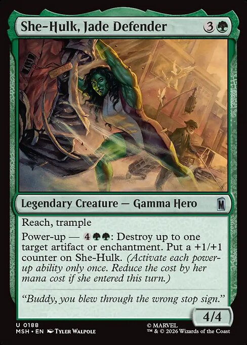 翠色の守護者、シーハルク/She-Hulk, Jade Defender [MSH][FOIL]