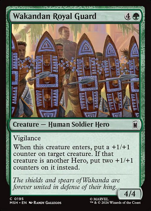 ワカンダ王室近衛部隊/Wakandan Royal Guard [MSH][FOIL]