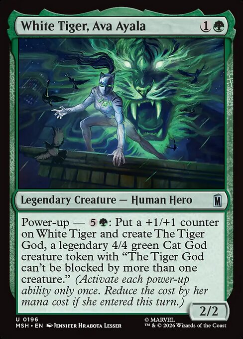 ホワイトタイガー、エバ・アヤラ/White Tiger, Ava Ayala [MSH][FOIL]