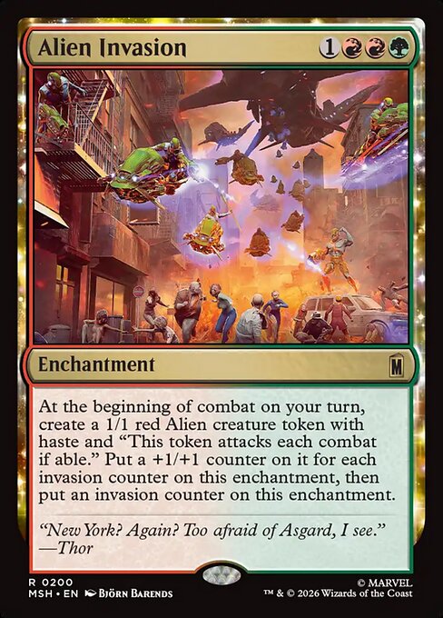 異星人の侵略/Alien Invasion [MSH][FOIL]