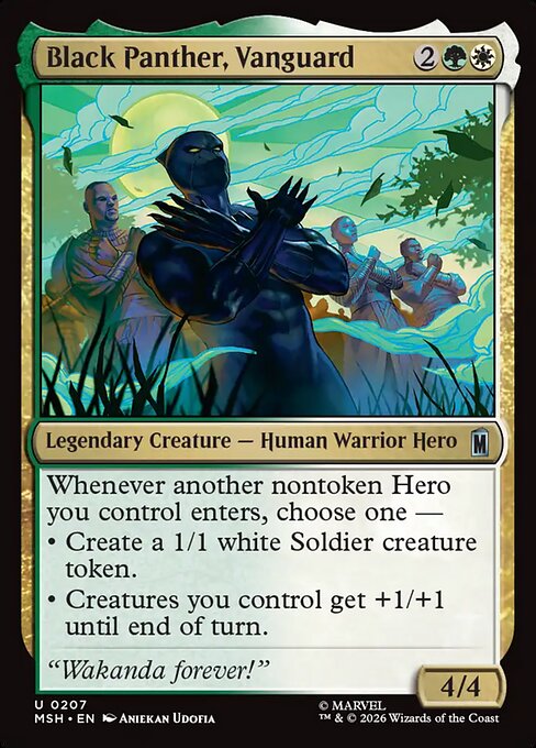 先陣を行く者、ブラックパンサー/Black Panther, Vanguard [MSH][FOIL]