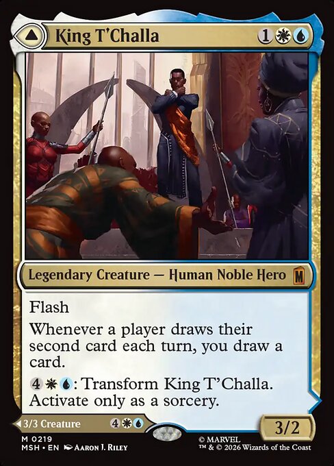 ティ・チャラ王/King T'Challa - 揺るがぬ希望、ブラックパンサー/Black Panther, Hope Enduring [MSH][FOIL]