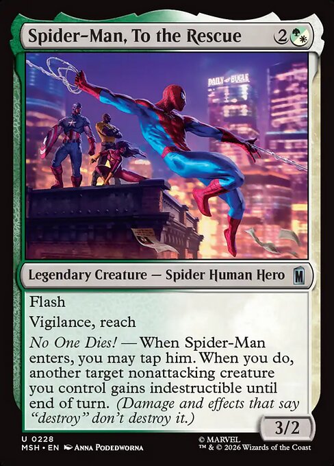 助けに参上、スパイダーマン/Spider-Man, To the Rescue [MSH][FOIL]