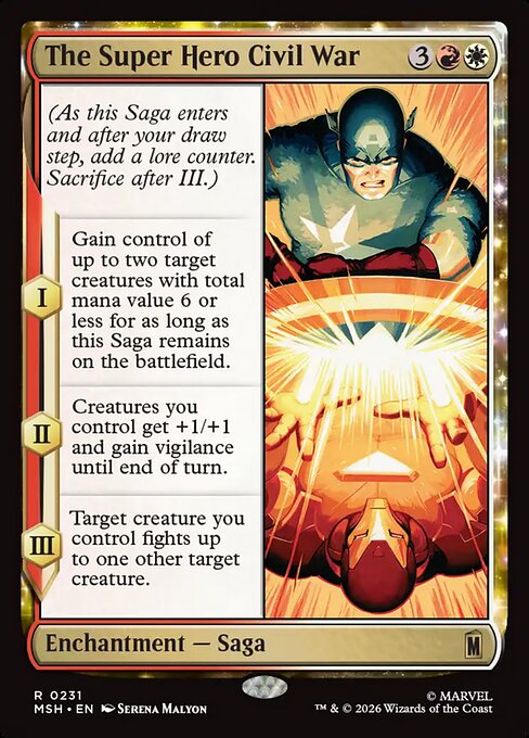 スーパーヒーローの争い、シビル・ウォー/The Super Hero Civil War [MSH][FOIL]