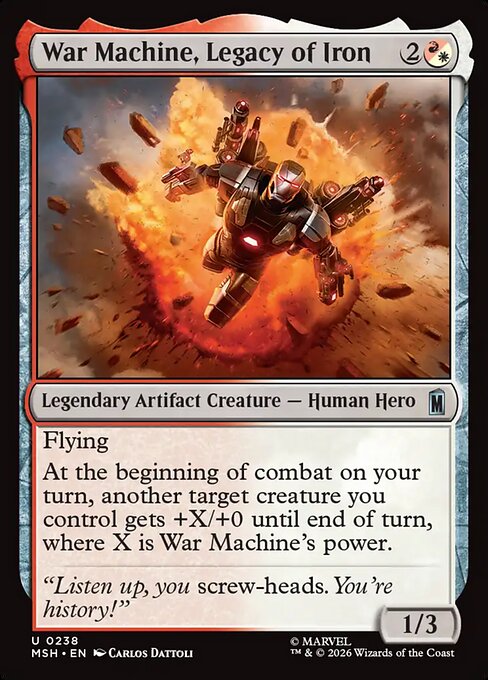 アイアンマンの遺志、ウォーマシン/War Machine, Legacy of Iron [MSH][FOIL]