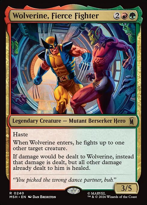 獰猛な戦士、ウルヴァリン/Wolverine, Fierce Fighter [MSH][FOIL]