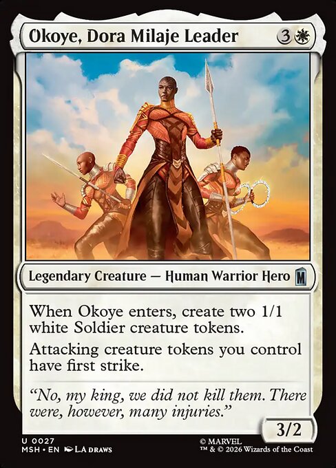 ドーラ・ミラージェのリーダー、オコエ/Okoye, Dora Milaje Leader [MSH][FOIL]