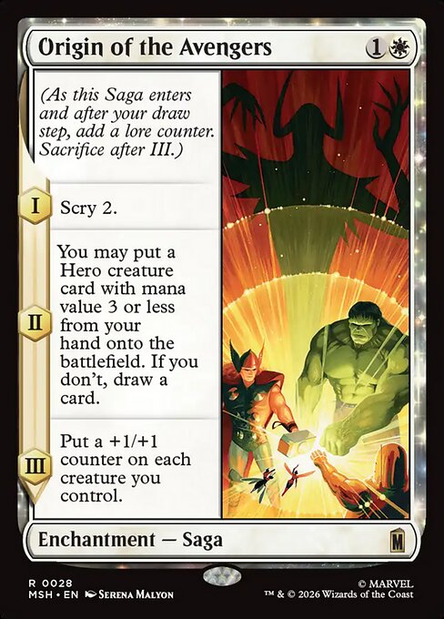 アベンジャーズの始まり/Origin of the Avengers [MSH][FOIL]
