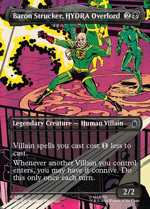 ヒドラの支配者、バロン・ストラッカー/Baron Strucker, HYDRA Overlord [MSH-BF][ボーダーレス][FOIL]