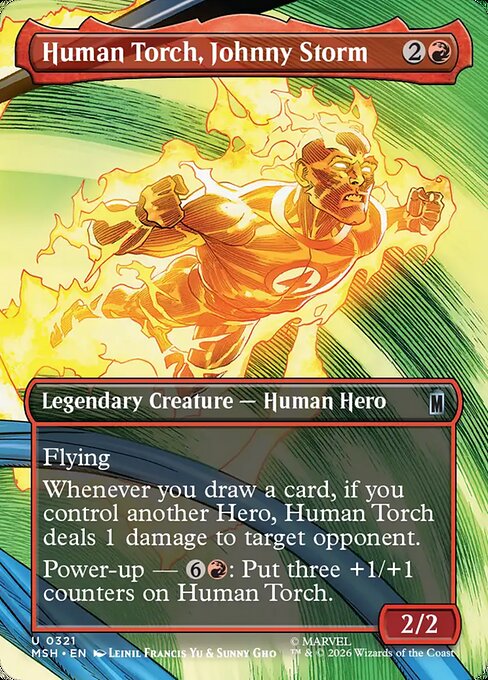 ヒューマン・トーチ、ジョニー・ストーム/Human Torch, Johnny Storm [MSH-BF][ボーダーレス][FOIL]