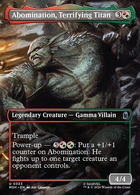 恐怖の巨人、アボミネーション/Abomination, Terrifying Titan [MSH-BF][ボーダーレス]