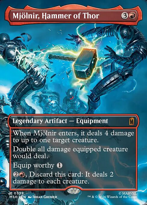 ソーのハンマー、ムジョルニア/Mjölnir, Hammer of Thor(339) [MSH-BF][ボーダーレス][FOIL]