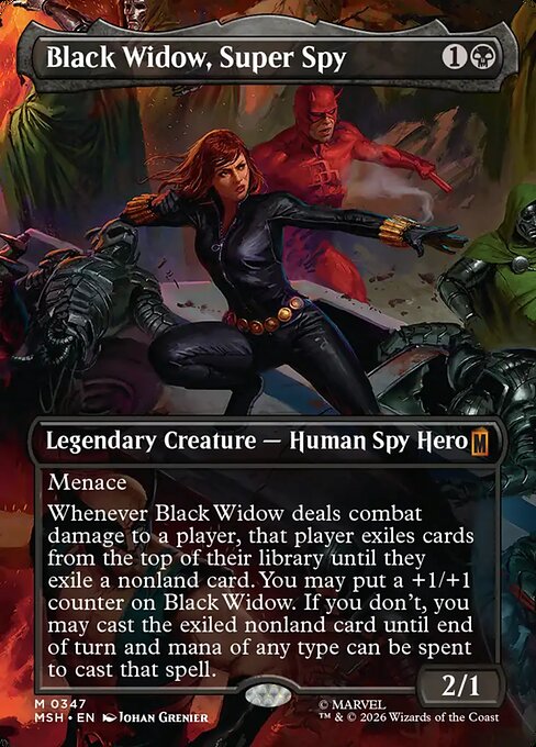 スーパースパイ、ブラック・ウィドウ/Black Widow, Super Spy(347) [MSH-BF][ボーダーレス]