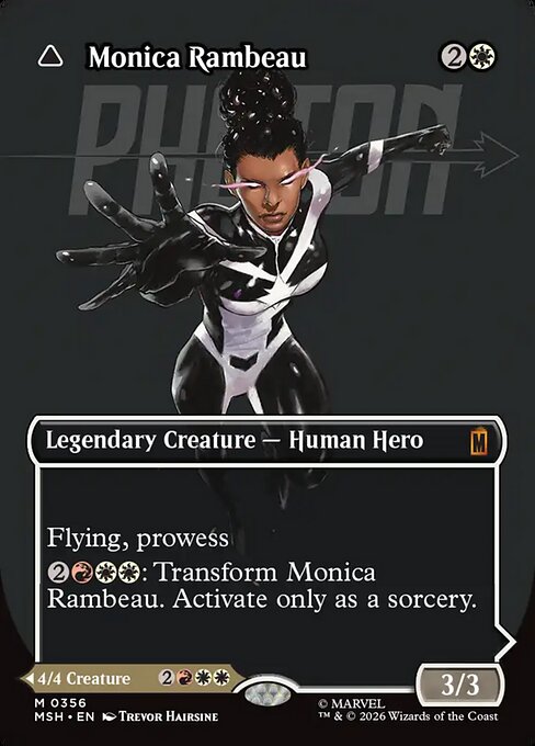 モニカ・ランボー/Monica Rambeau - 光の化身、フォトン/Photon, Living Light(356) [MSH-BF][ボーダーレス][FOIL]