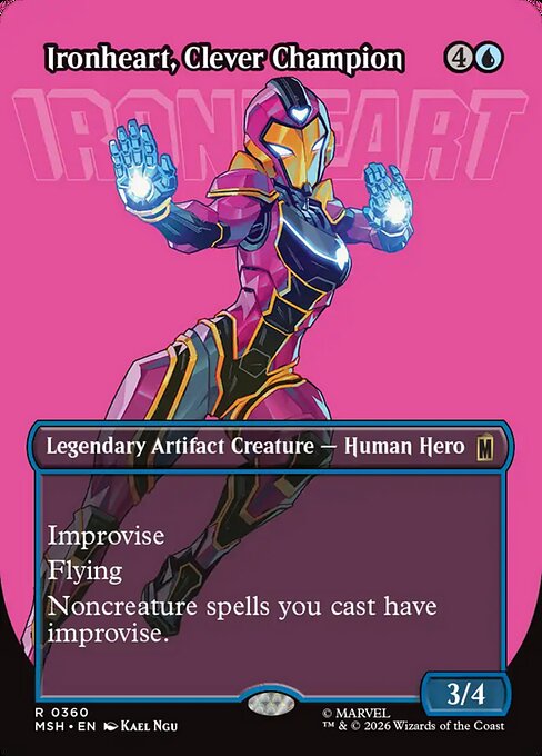 才気煥発な勇士、アイアンハート/Ironheart, Clever Champion [MSH-BF][ボーダーレス]
