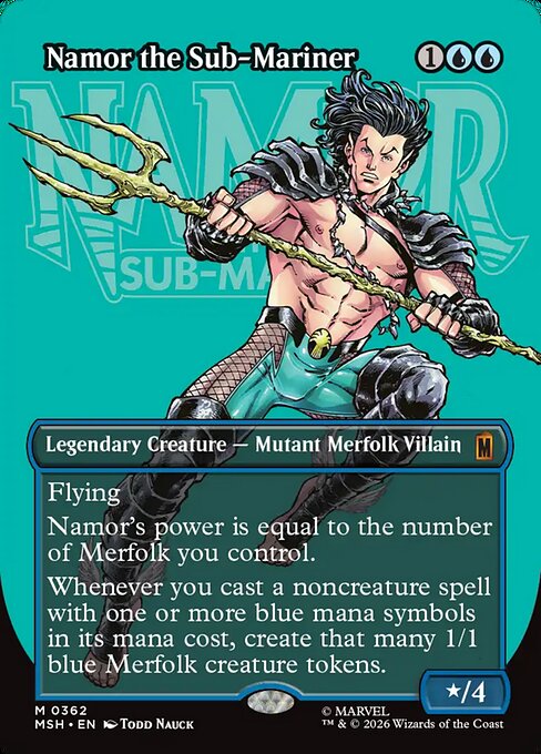 サブマリナー、ネイモア/Namor the Sub-Mariner [MSH-BF][ボーダーレス][FOIL]