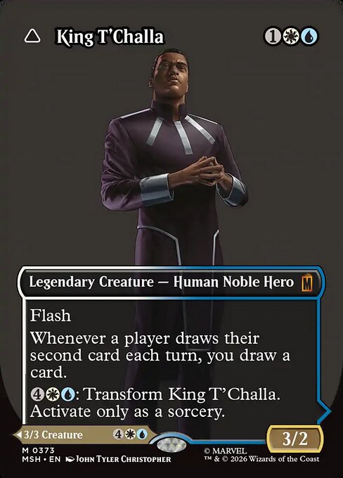 ティ・チャラ王/King T'Challa - 揺るがぬ希望、ブラックパンサー/Black Panther, Hope Enduring(373) [MSH-BF][ボーダーレス]