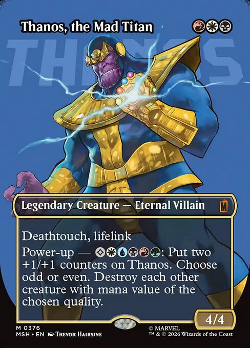 マッドタイタン、サノス/Thanos, the Mad Titan [MSH-BF][ボーダーレス][FOIL]