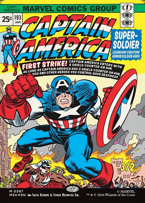 スーパーソルジャー、キャプテン・アメリカ/Captain America, Super-Soldier [MSH-BF][ボーダーレス][FOIL]