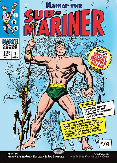 サブマリナー、ネイモア/Namor the Sub-Mariner [MSH-BF][ボーダーレス][FOIL]