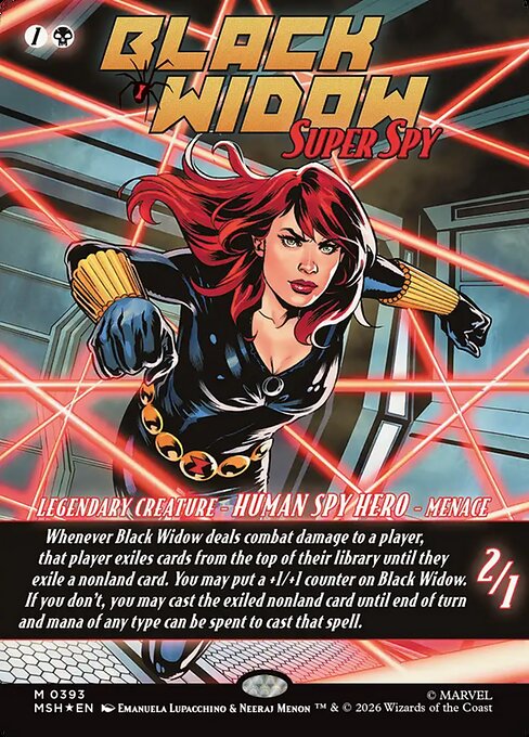 スーパースパイ、ブラック・ウィドウ/Black Widow, Super Spy [MSH-BF][ボーダーレス][FOIL]