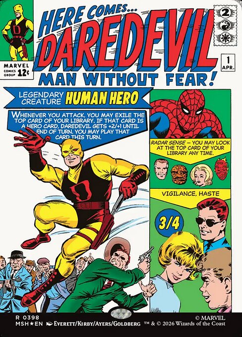 恐れ知らずの男、デアデビル/Daredevil, Man Without Fear [MSH-BF][ボーダーレス][FOIL]