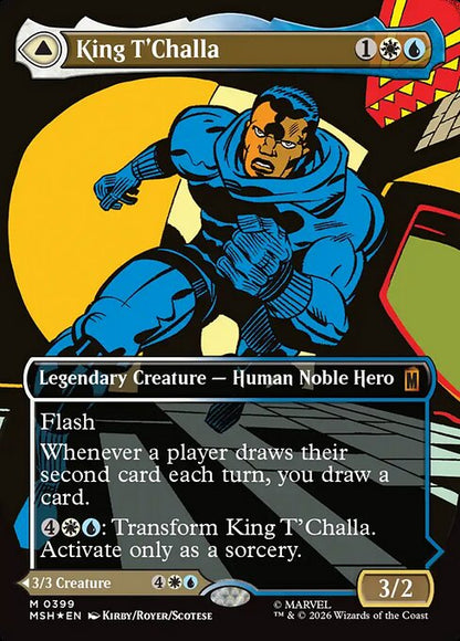 ティ・チャラ王/King T'Challa - 揺るがぬ希望、ブラックパンサー/Black Panther, Hope Enduring [MSH-BF][ボーダーレス][FOIL]