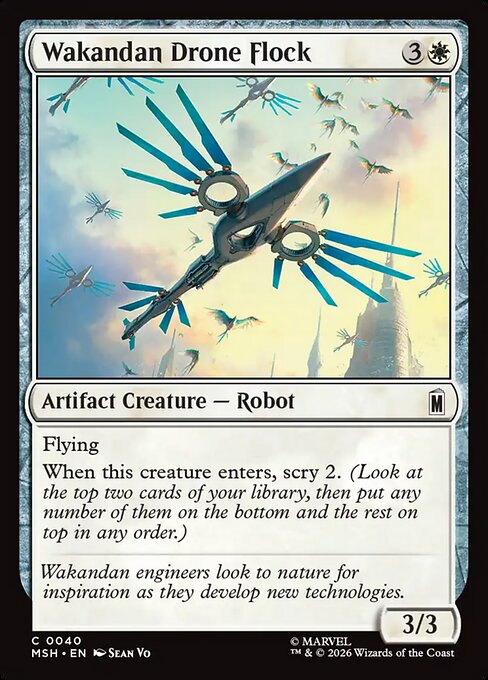 ワカンダのドローン部隊/Wakandan Drone Flock [MSH][FOIL]