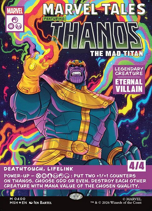 マッドタイタン、サノス/Thanos, the Mad Titan [MSH-BF][ボーダーレス][FOIL]